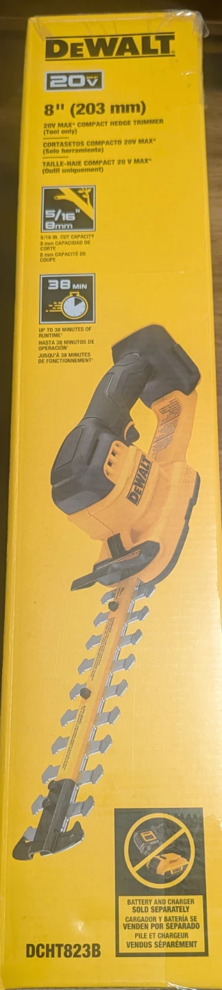 DEWALT 8" (203 mm) 20V MAX Compact Hedge Trimmer - photo 2