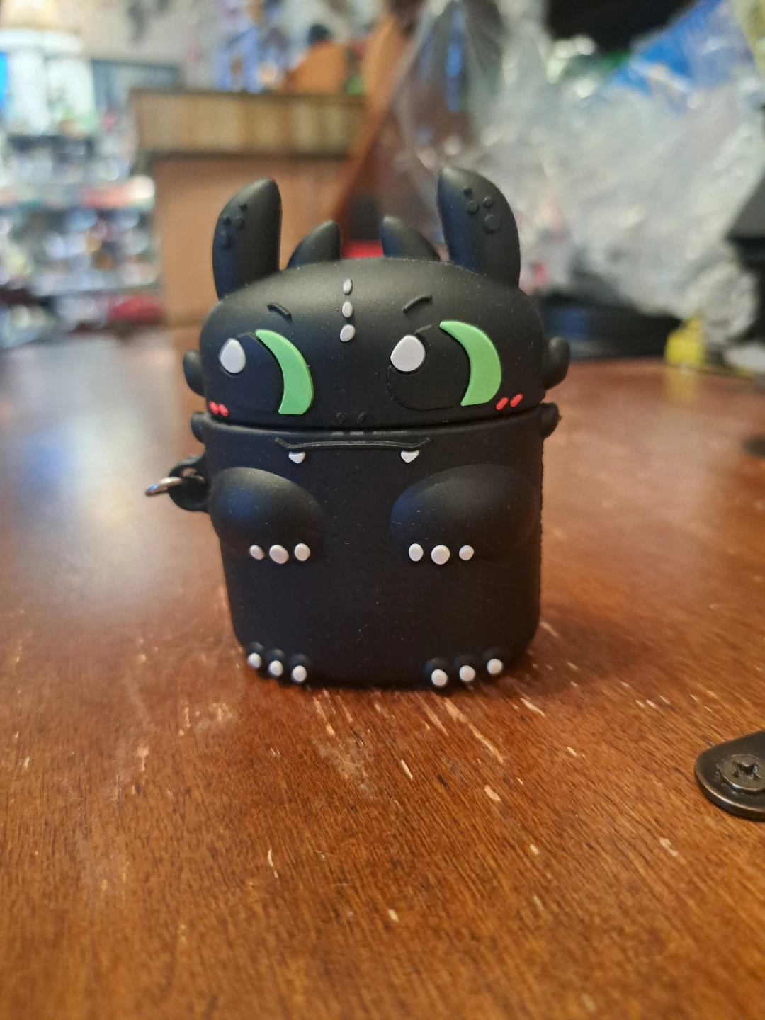 Black Toothless Dragon AirPods Case