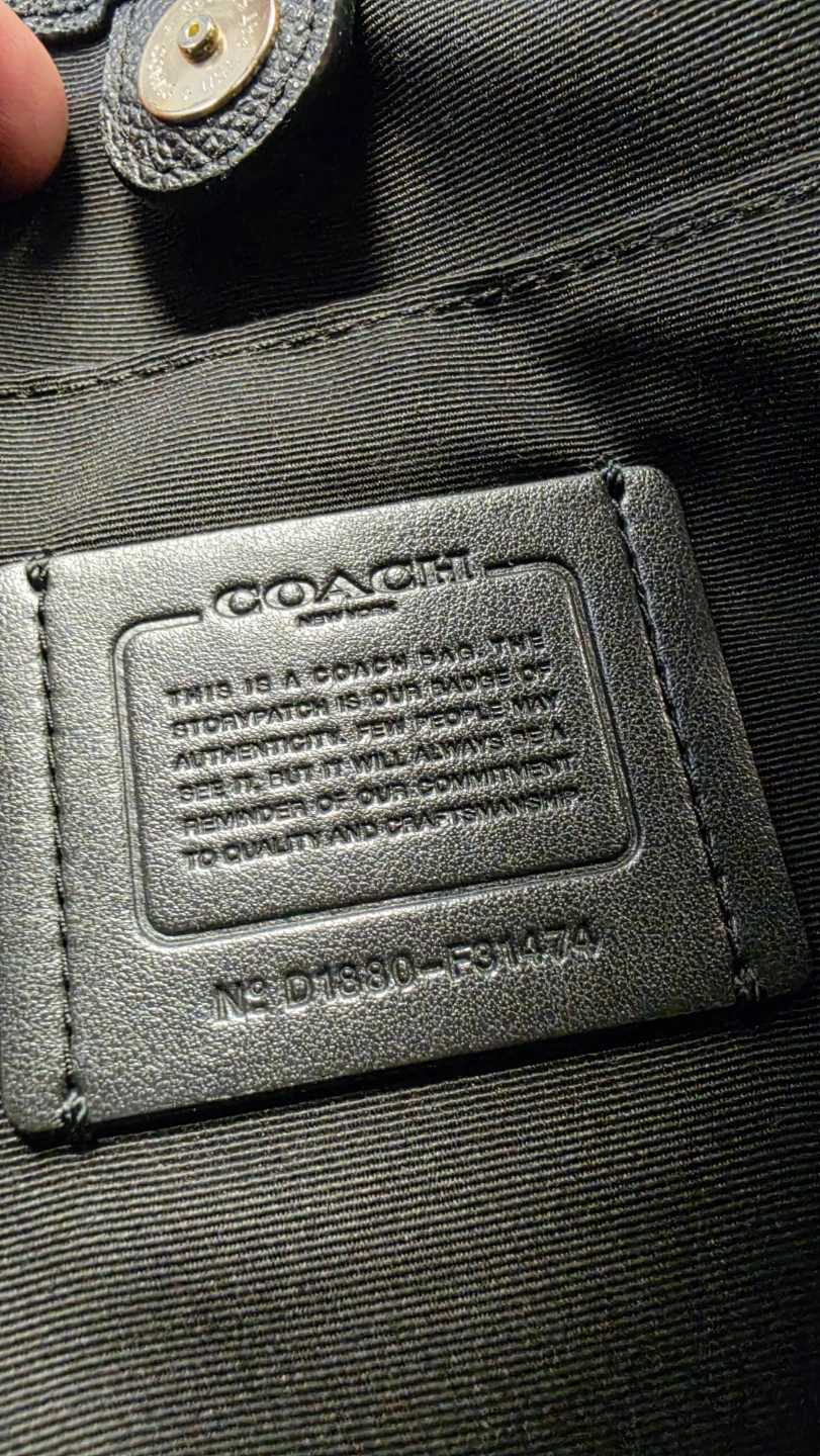 Coach Black Leather Tote Bag - photo 3