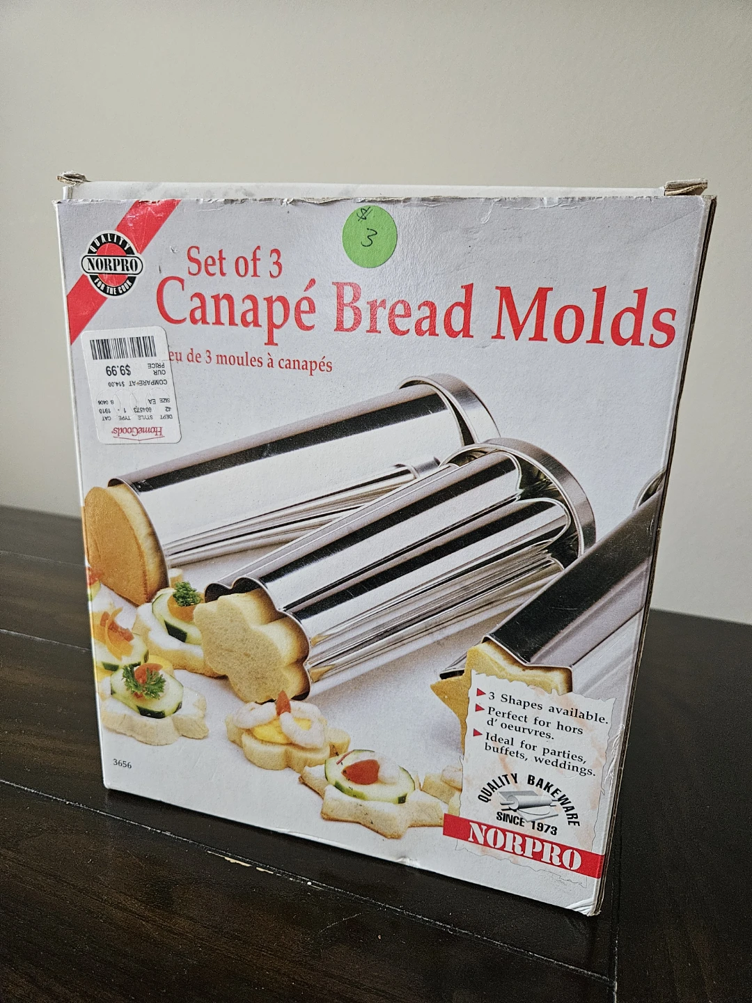 Norpro Canapé Bread Molds (model 3656) for baking