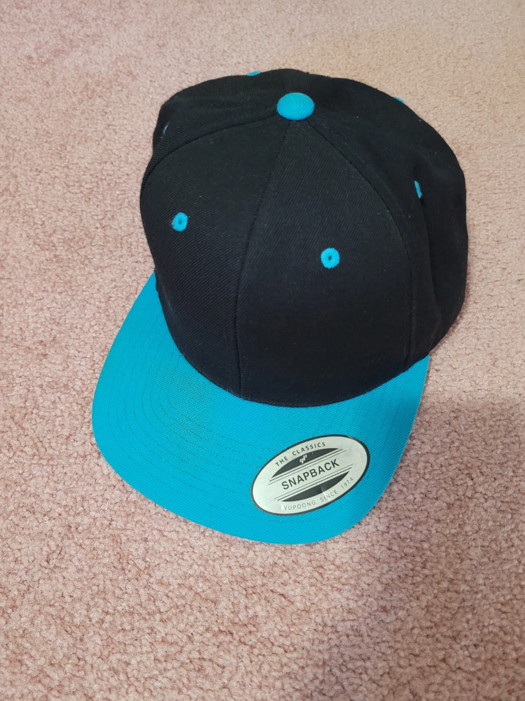 Lids Snapback Hat - Black, Blue, Green