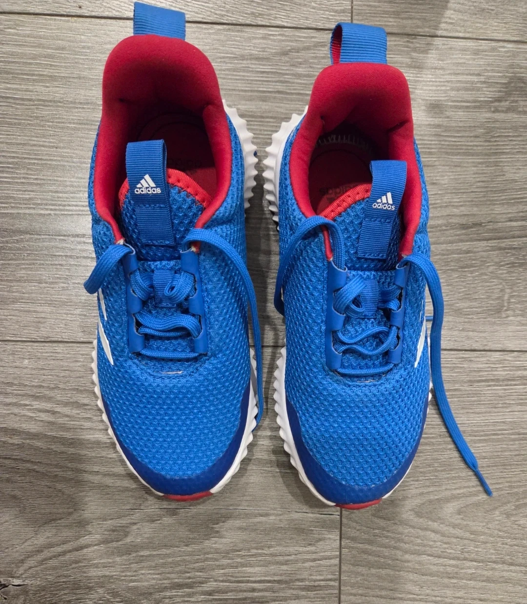 Adidas Running Shoes - Blue/Red Size US 1