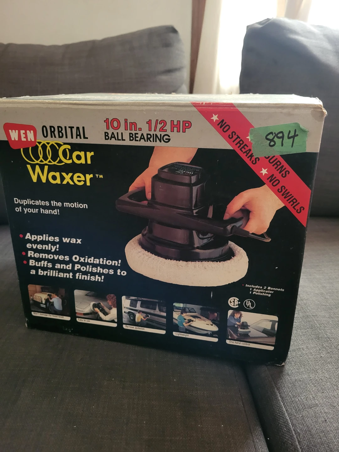 WEN Model 10 Type 1 10" Random Orbital Car Waxer Buffer Polisher