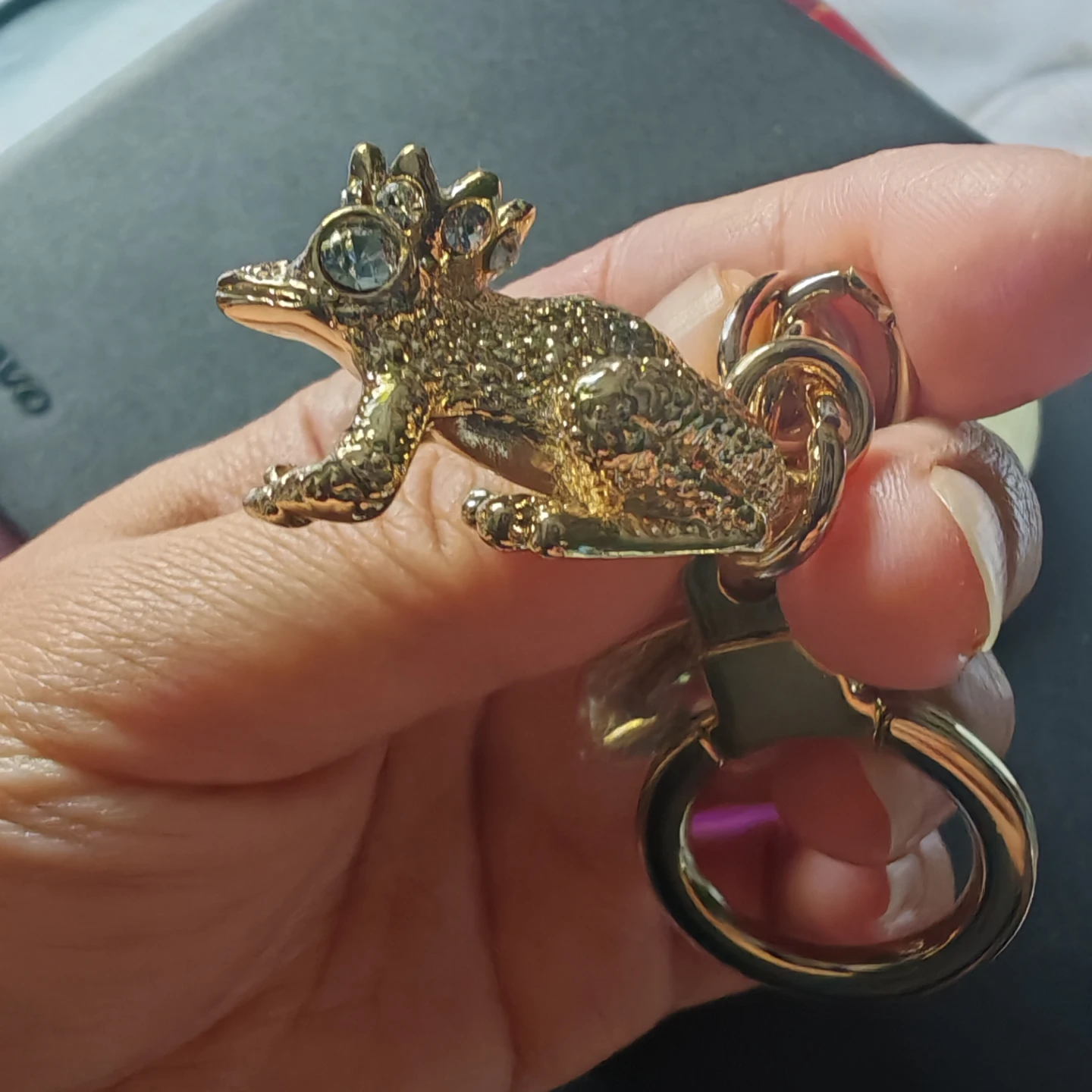 Kate Spade Kiss a Prince Frog Key Chain - photo 5