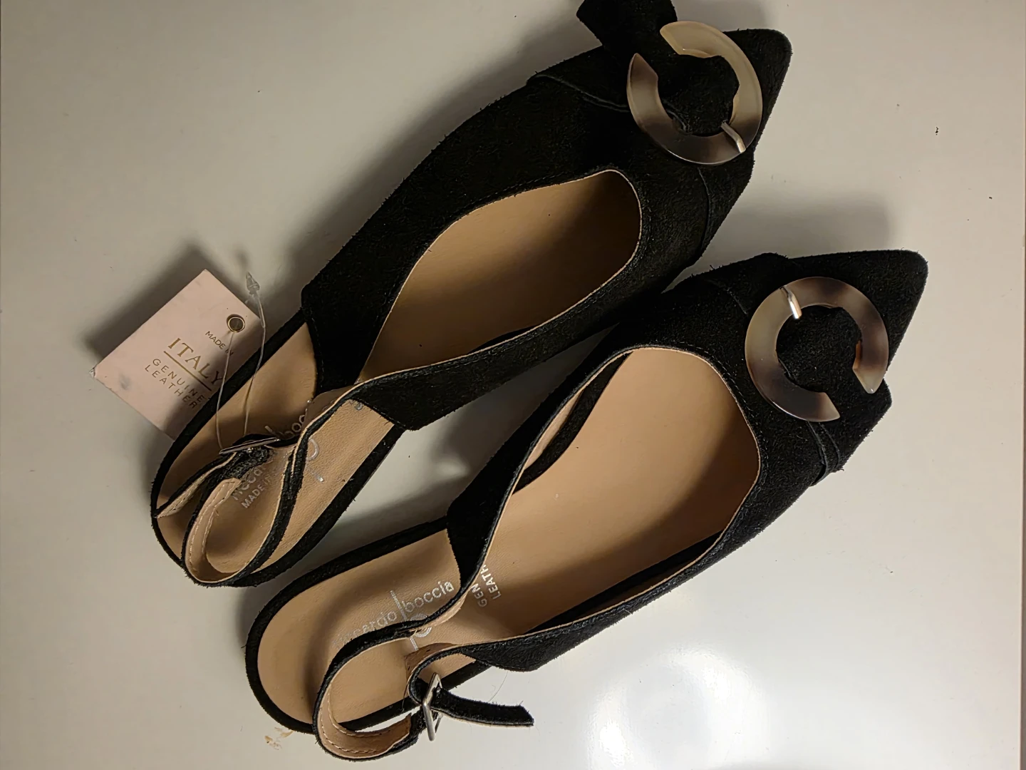 Giorgio Bocca Black Slingback Flats - photo 2