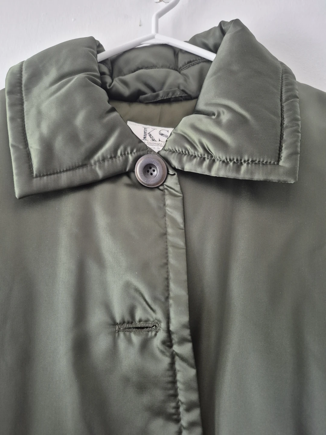 Klaus Steilmann Green Puffer Coat with Matching Scarf - photo 5
