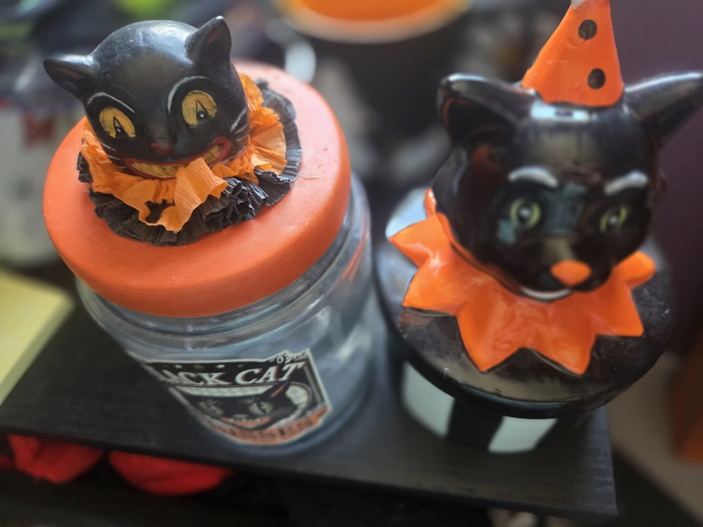 Halloween Black Cat Jar and Treat Box - photo 2