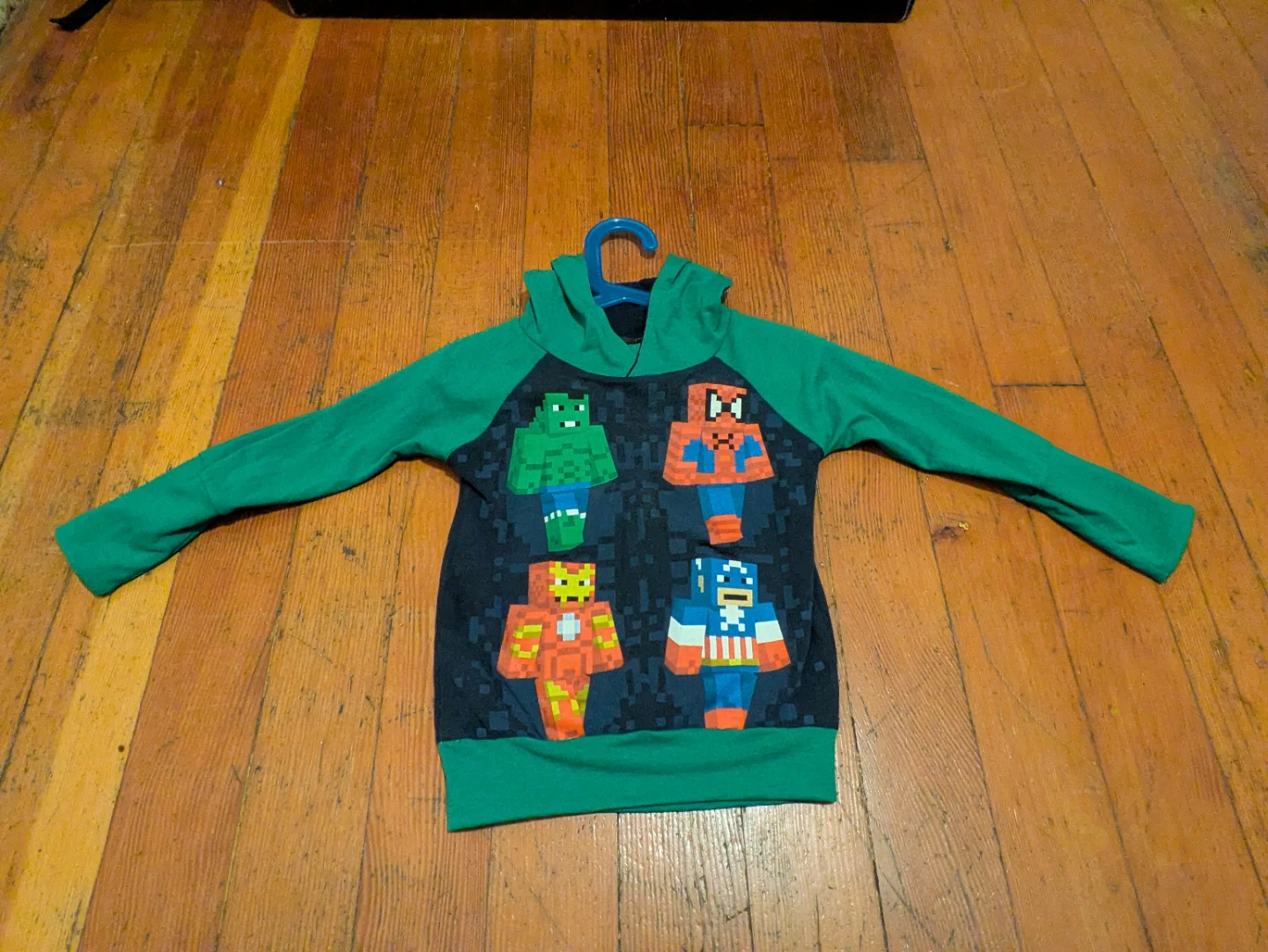 Grow With Me Avengers & Minecraft  Hoodie