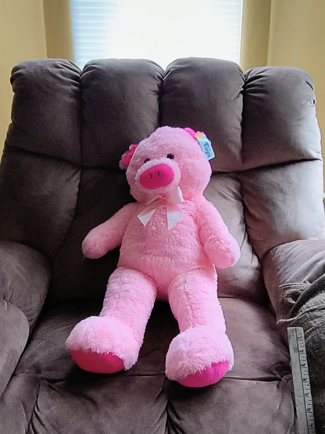 Large plush pig 26 long with tag