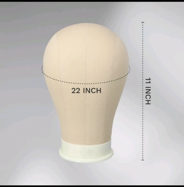 22" Canvas Wig Head Mannequin