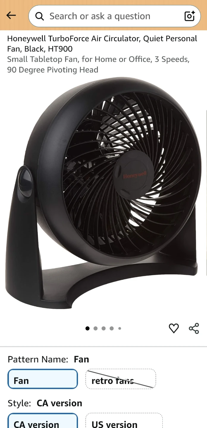 Honeywell TurboForce Air Circulator Fan - photo 2