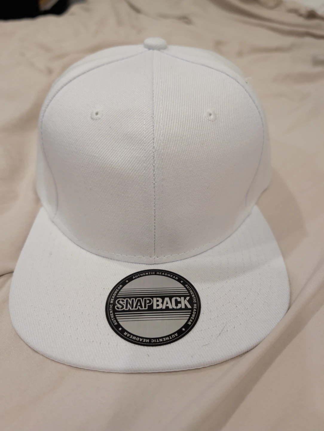White Snapback Cap