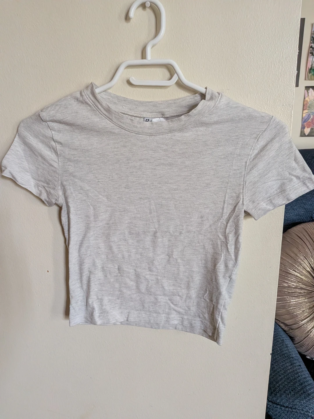 Light Grey Cropped T-Shirt