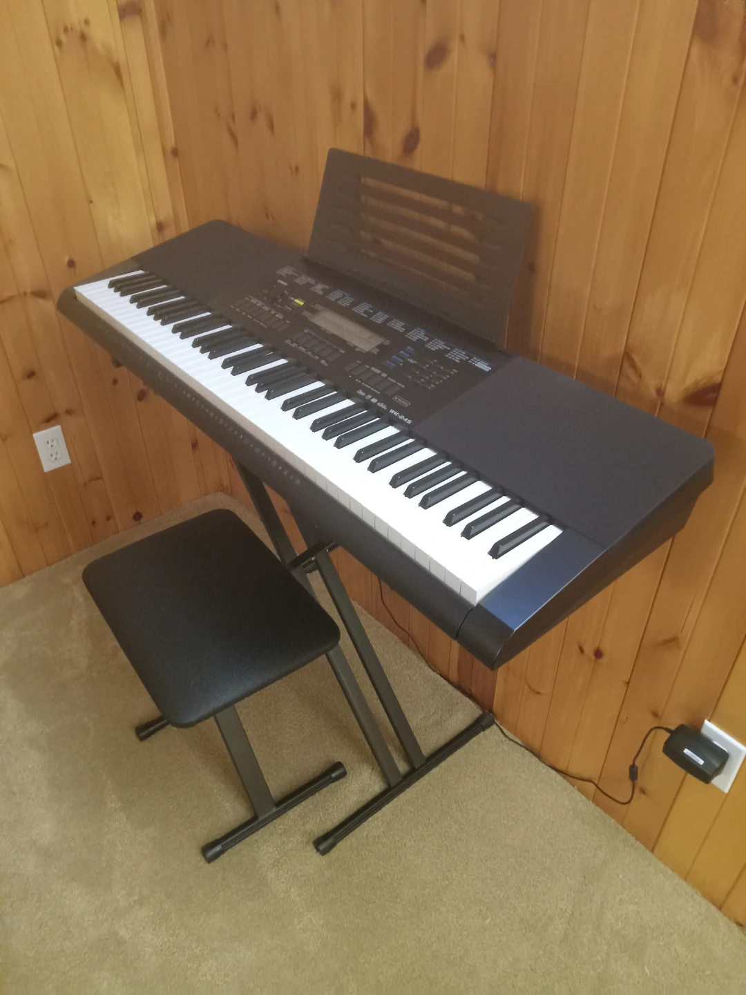 Casio WK-245 Keyboard with Stand and Bench