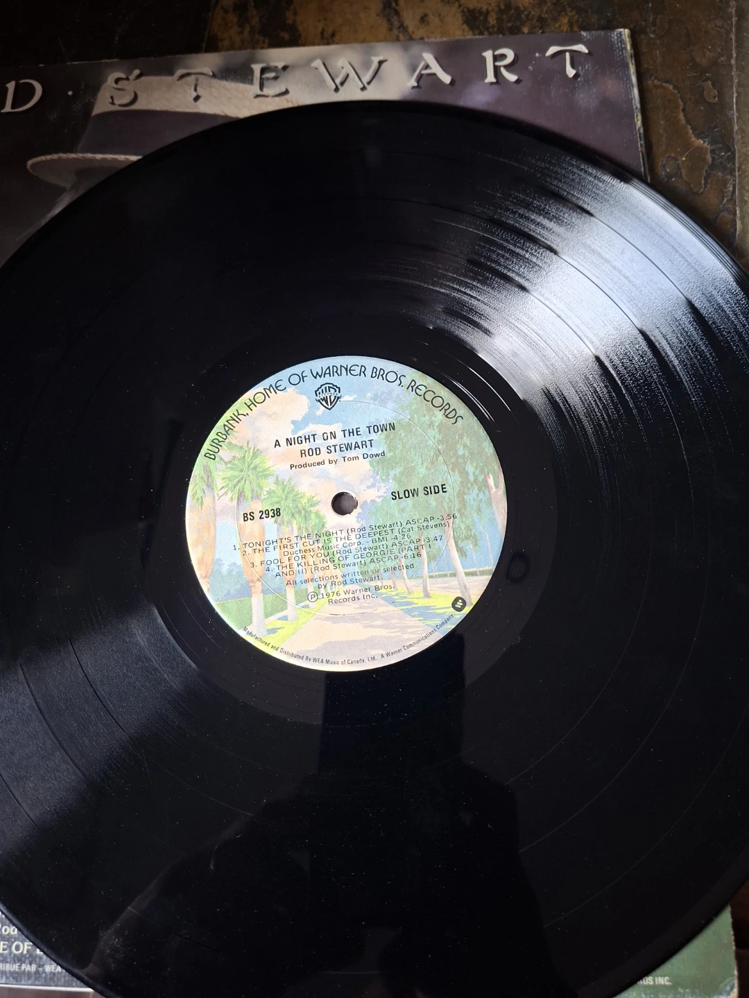 Rod Stewart Night On The Town Vinyl Record - photo 3