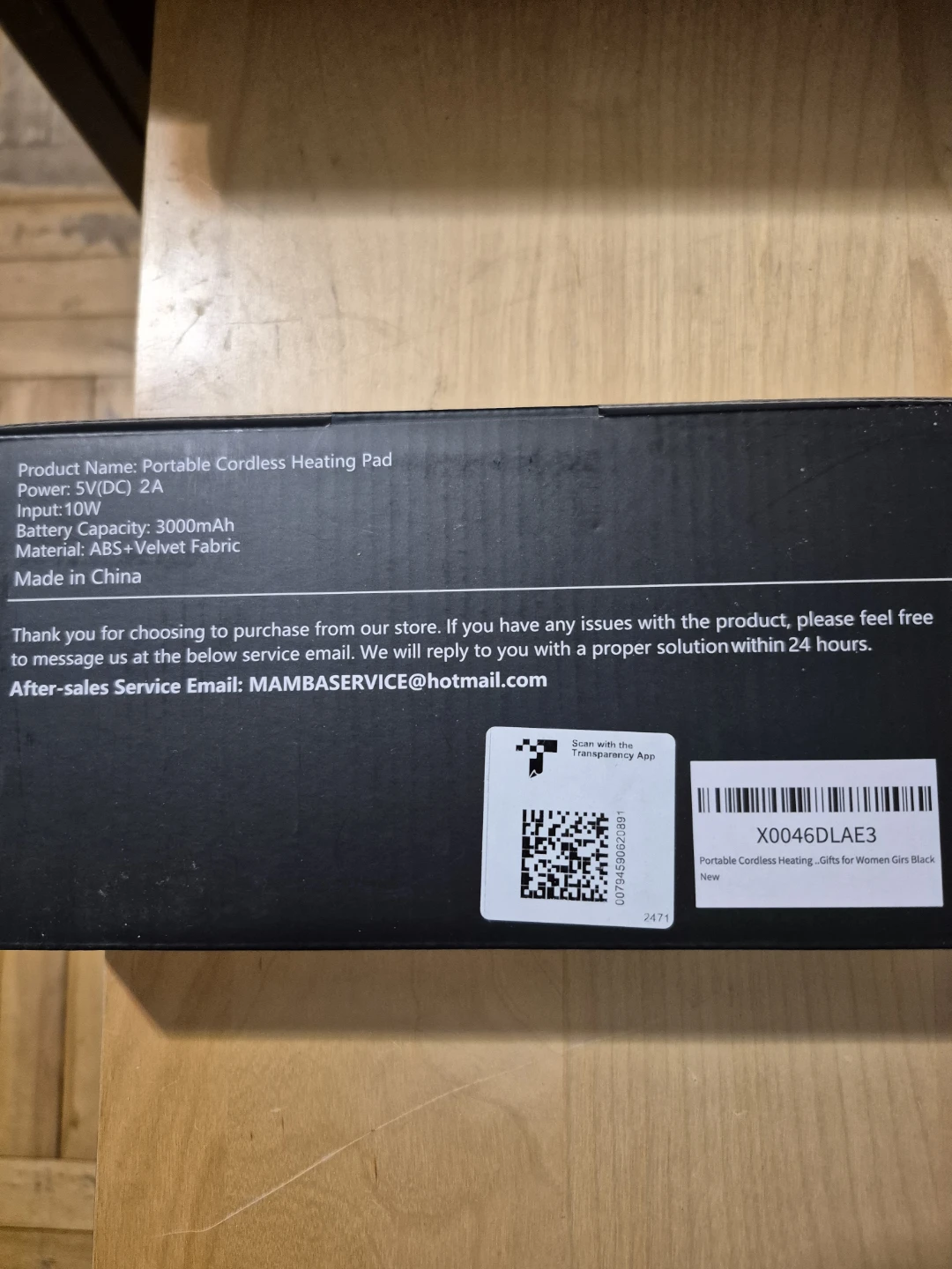 BNIB) Portable Cordless Heating Pad - photo 2