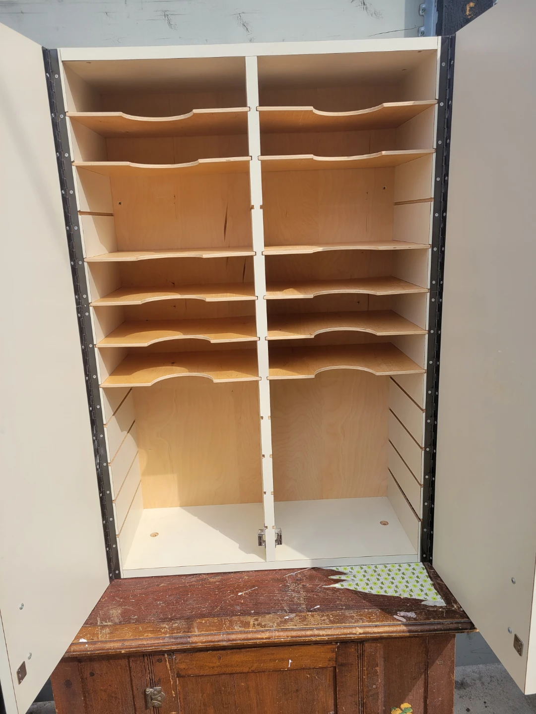 White Two-Door Storage Cabinet