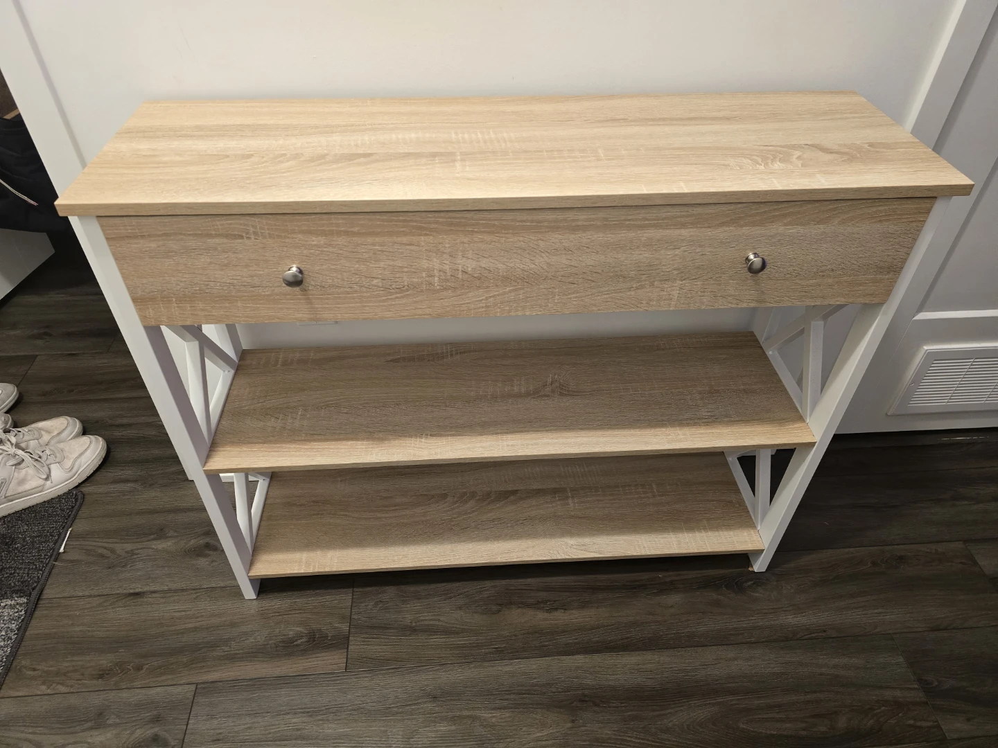 Console Table with Drawer and Shelves - photo 3