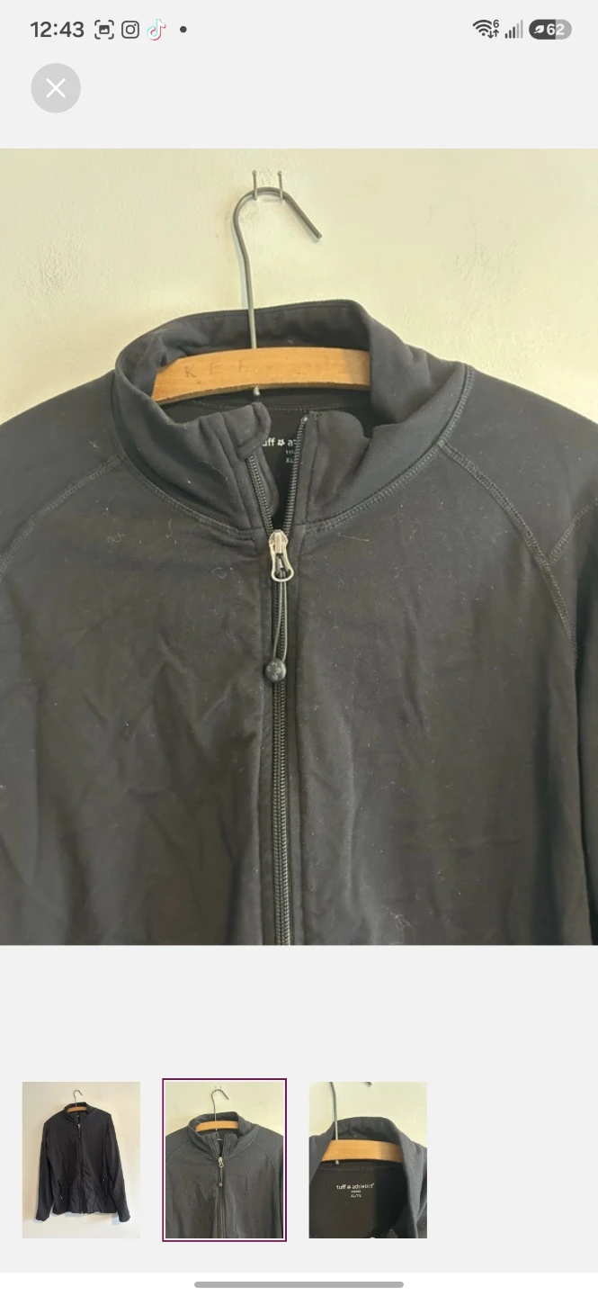 Tuff Athletics Full Zip Jacket XL/TG Black - photo 2