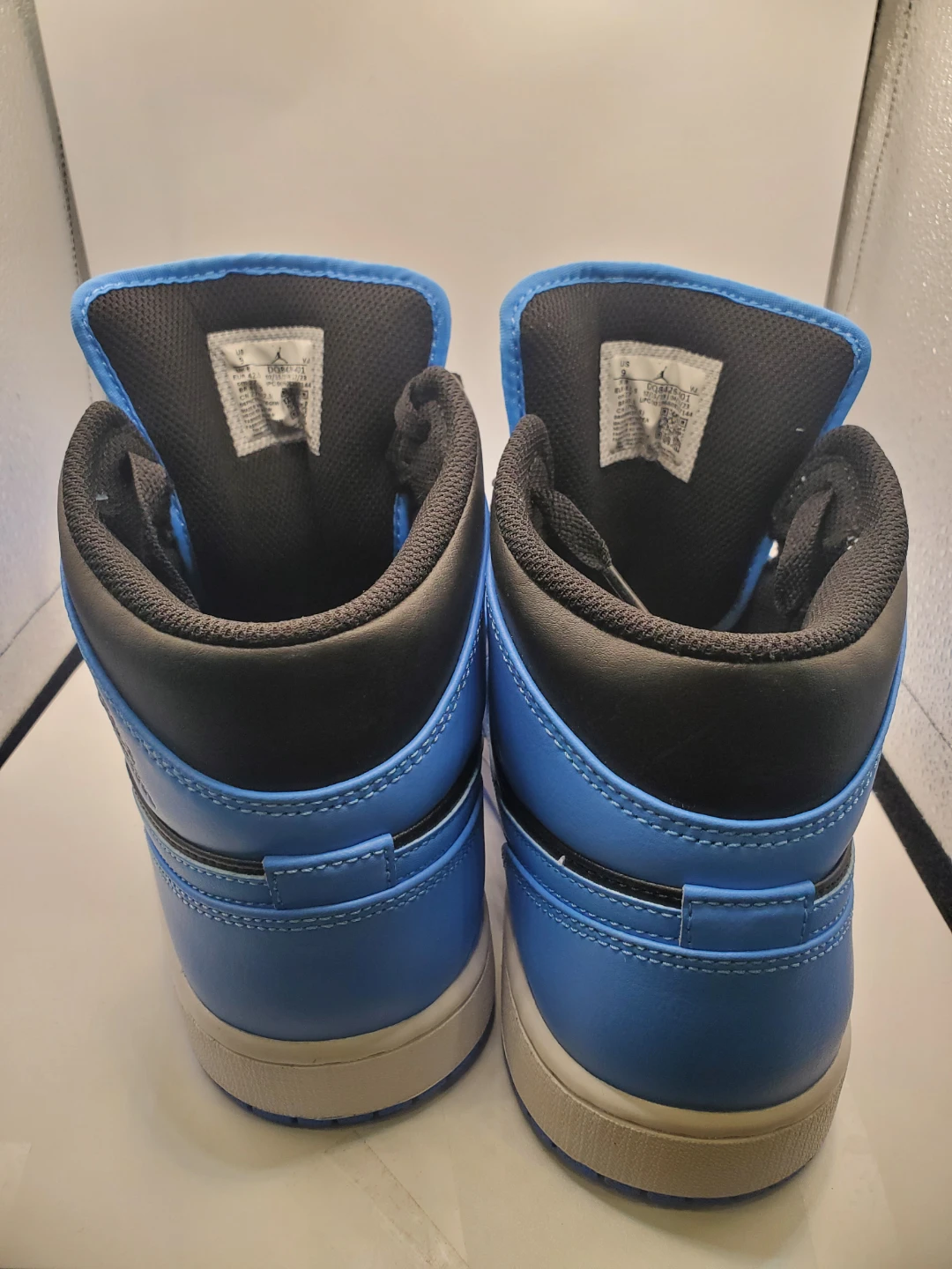 Nike Air Jordan 1 Mid University Blue Black Size 9 - photo 5