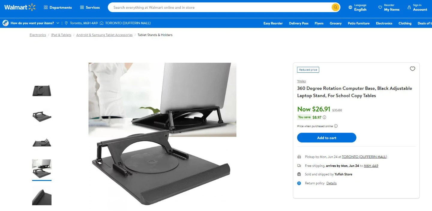 360 Degree Rotation Computer Base, Laptop stand - Brand New!!