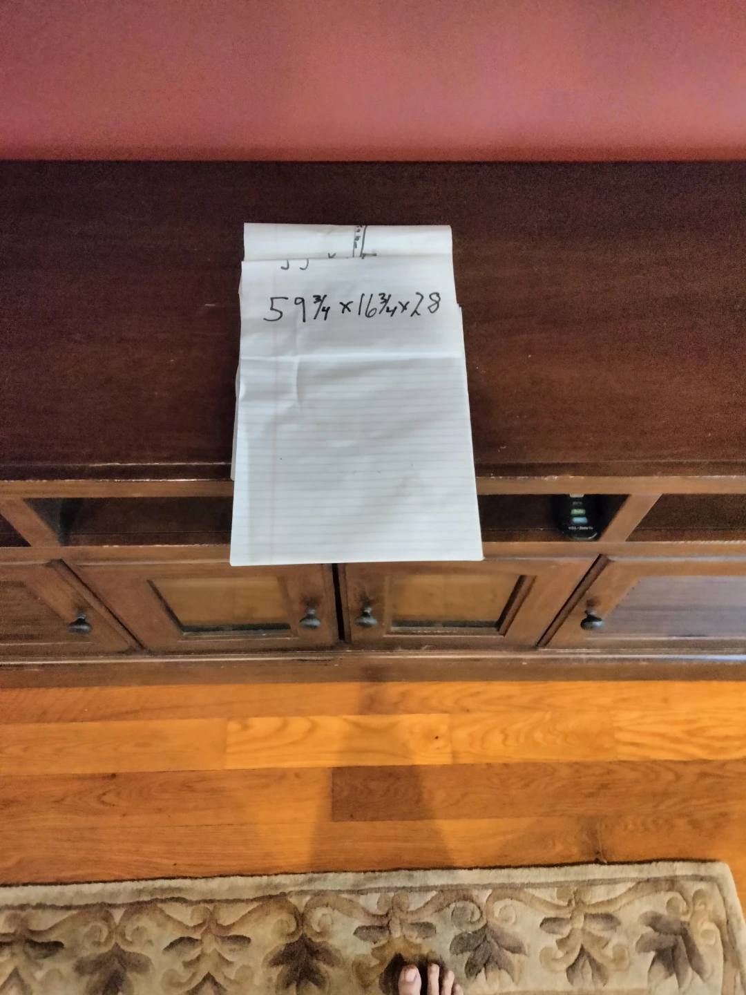 Wooden Media Console / TV Stand