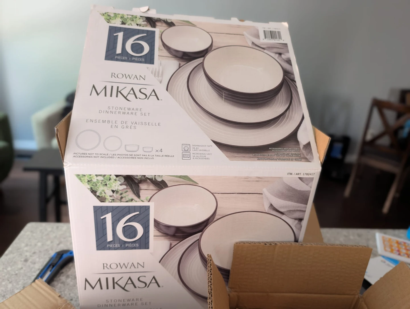 Mikasa Rowan 16-Piece Stoneware Dinnerware Set