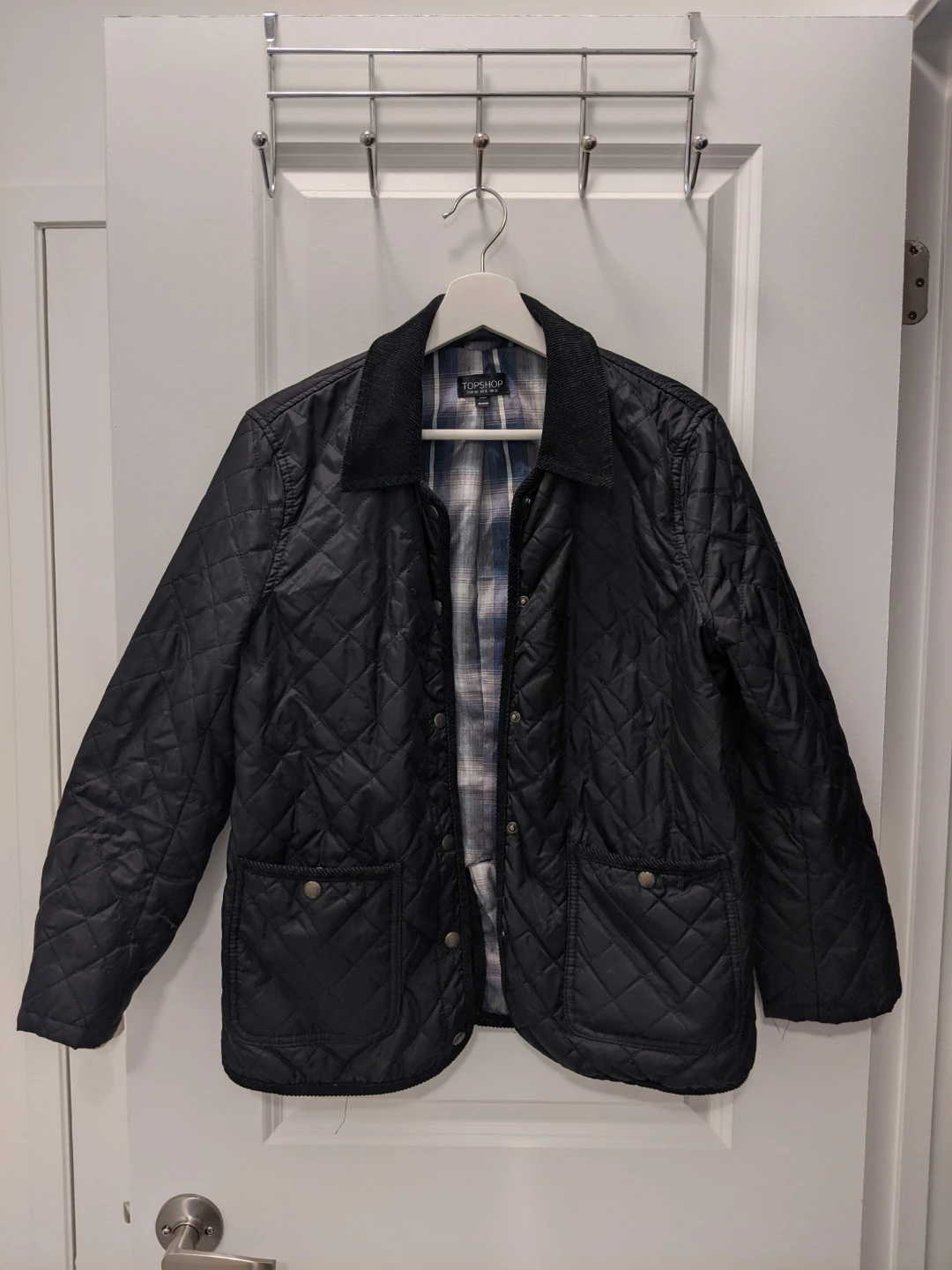 Topshop Barbour Black Quilted Snap-Front Jacket - photo 3