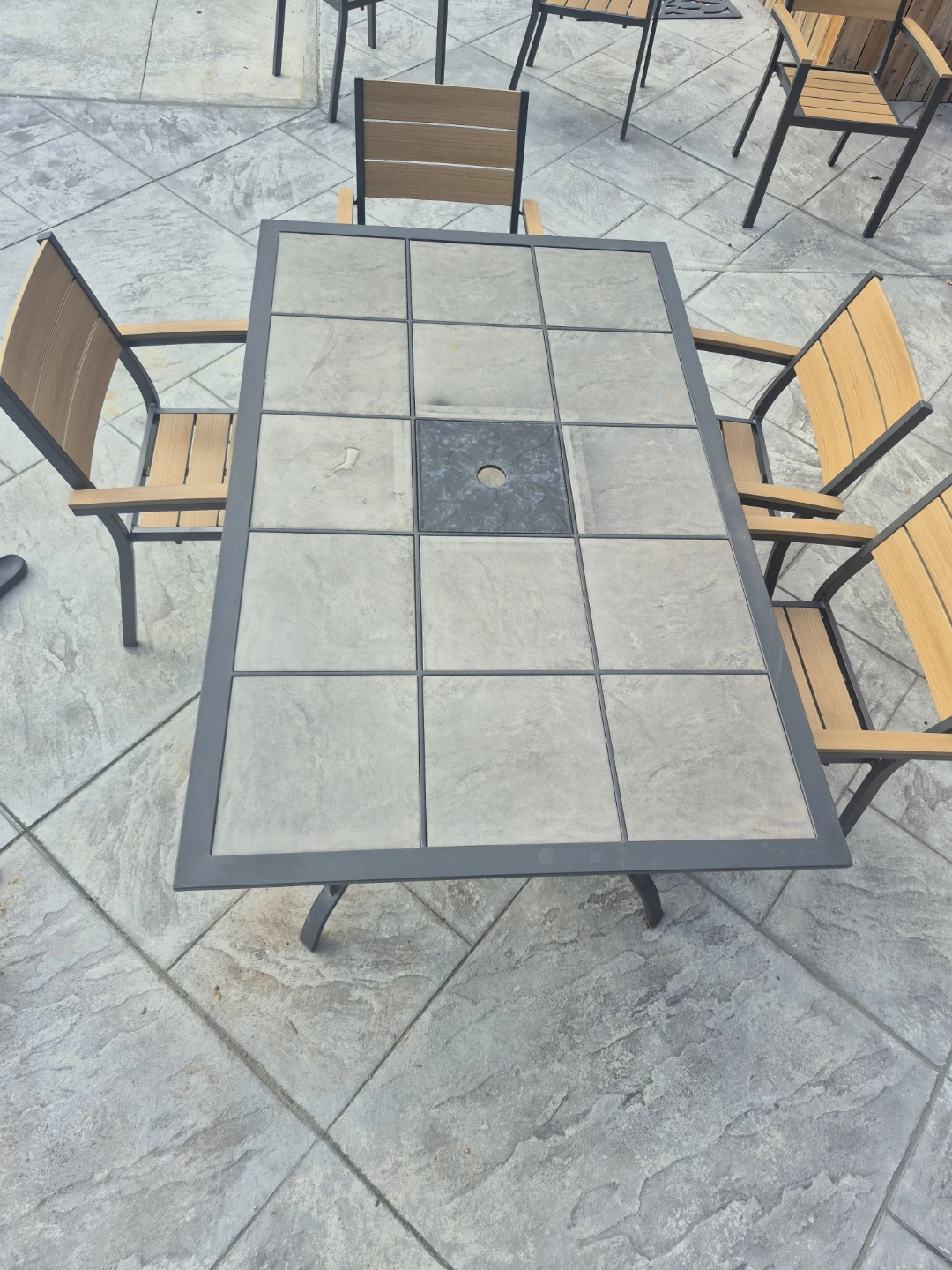 Tiled Outdoor Dining Table - photo 2
