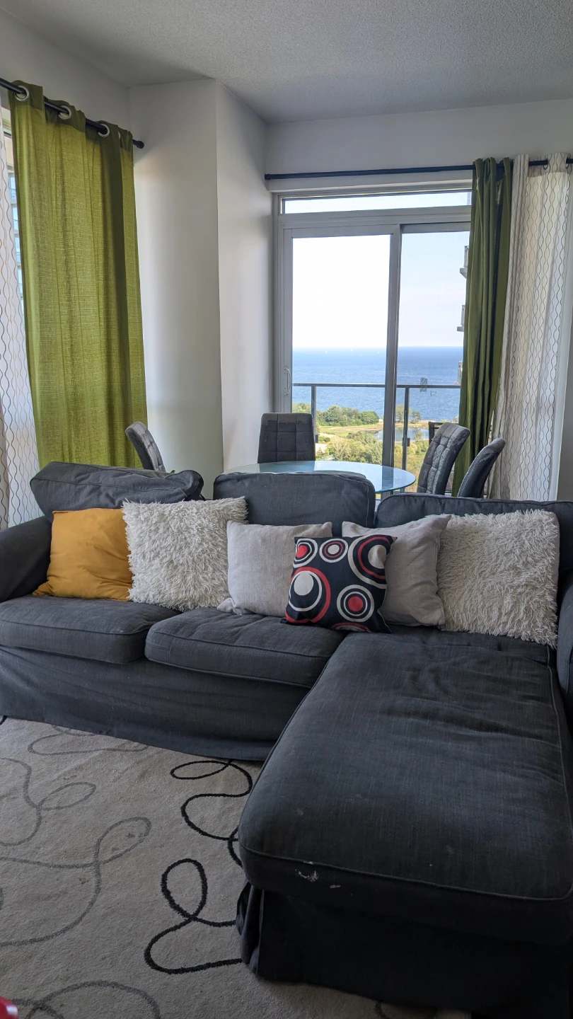 Ikea Gray Fabric Sectional Sofa/couch