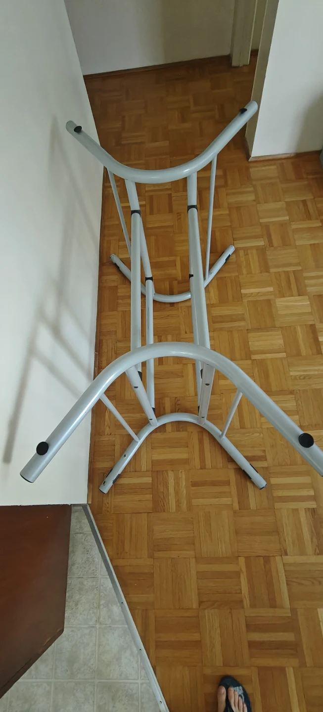 Metal Dining Table Frame (Broken Glass Top)