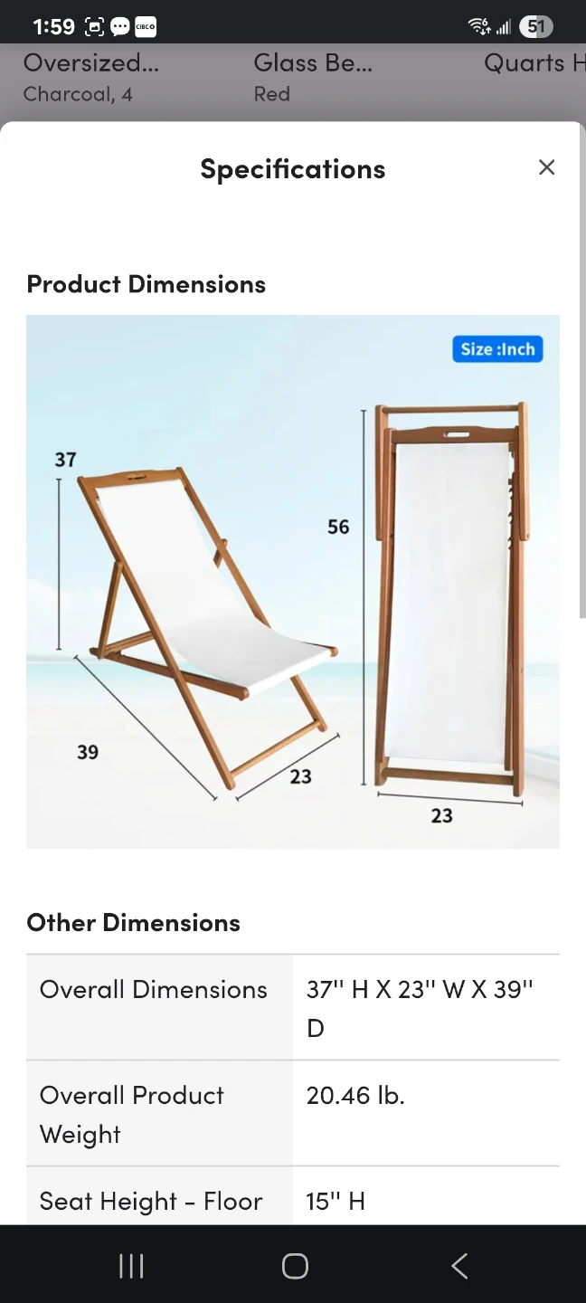 2 Wooden deck chairs with white canvas - photo 3