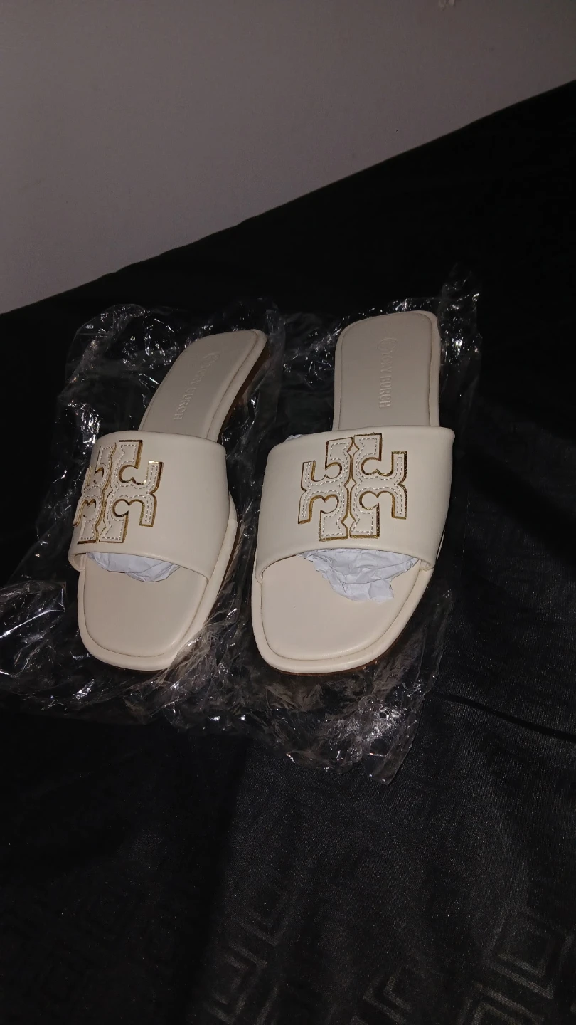 Tory Burch Miller Slide Sandals Cream