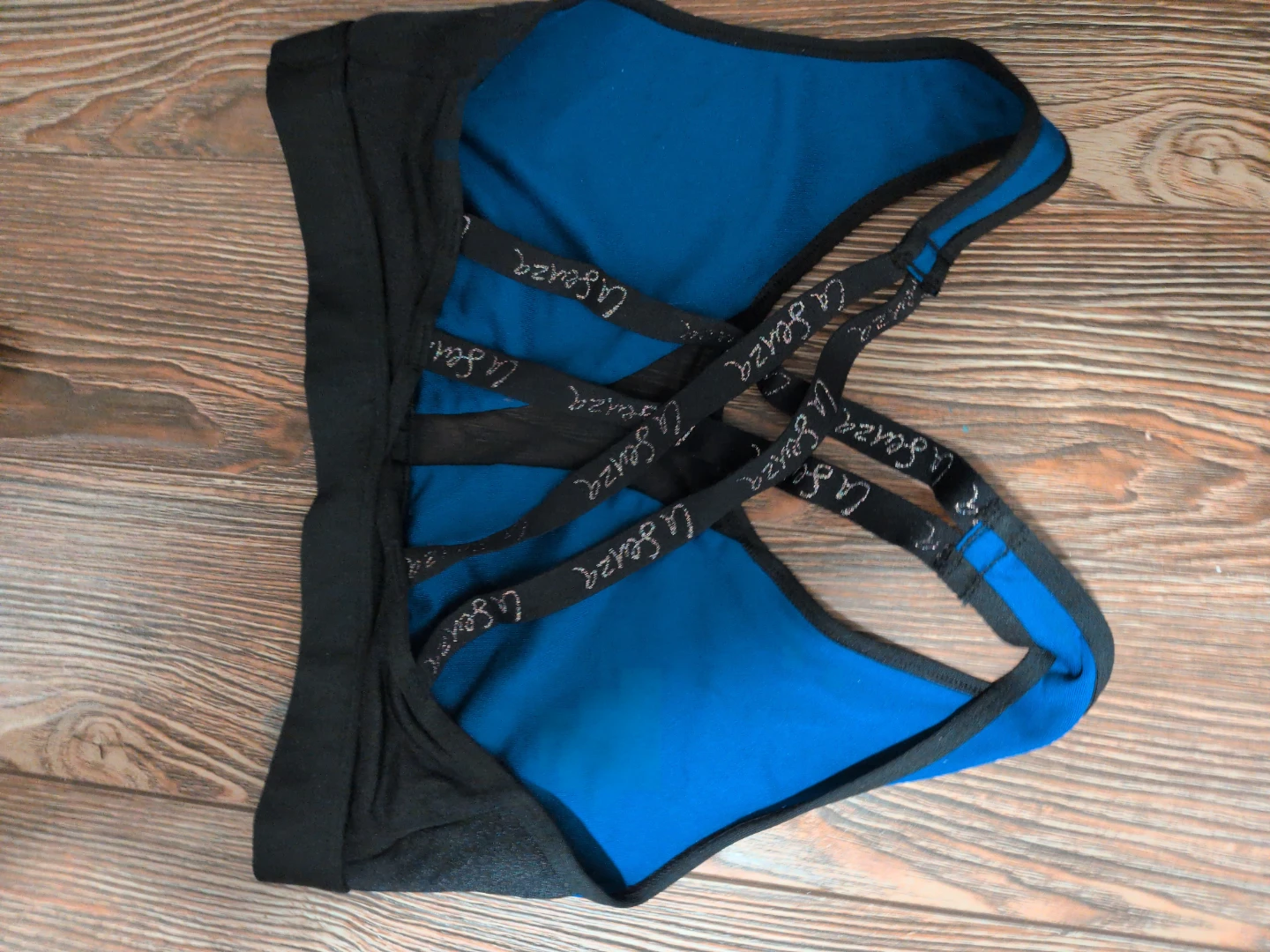 La Senza Blue & Black Sports Bra