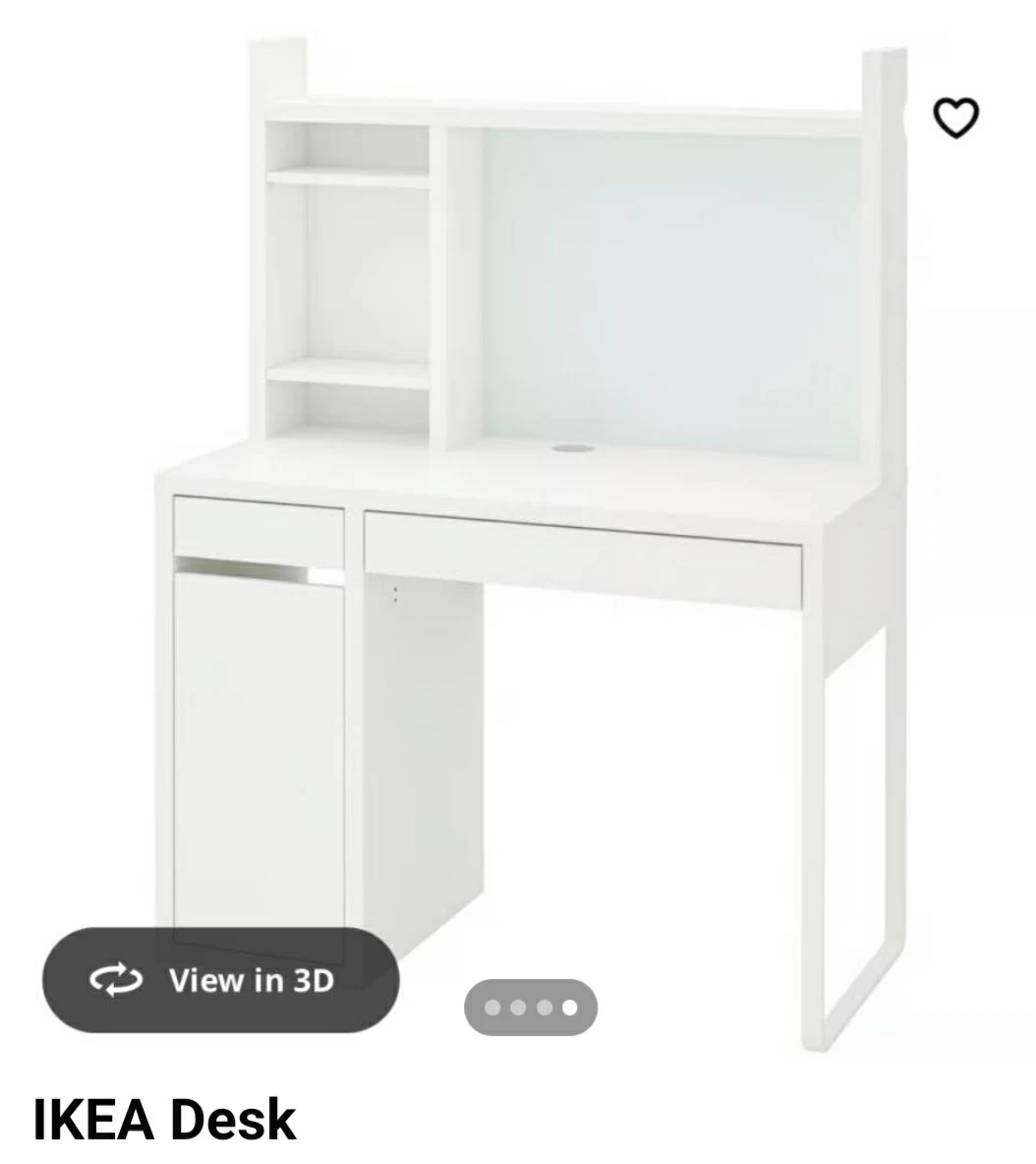 IKEA MICKE Desk with Shelving Unit - photo 4