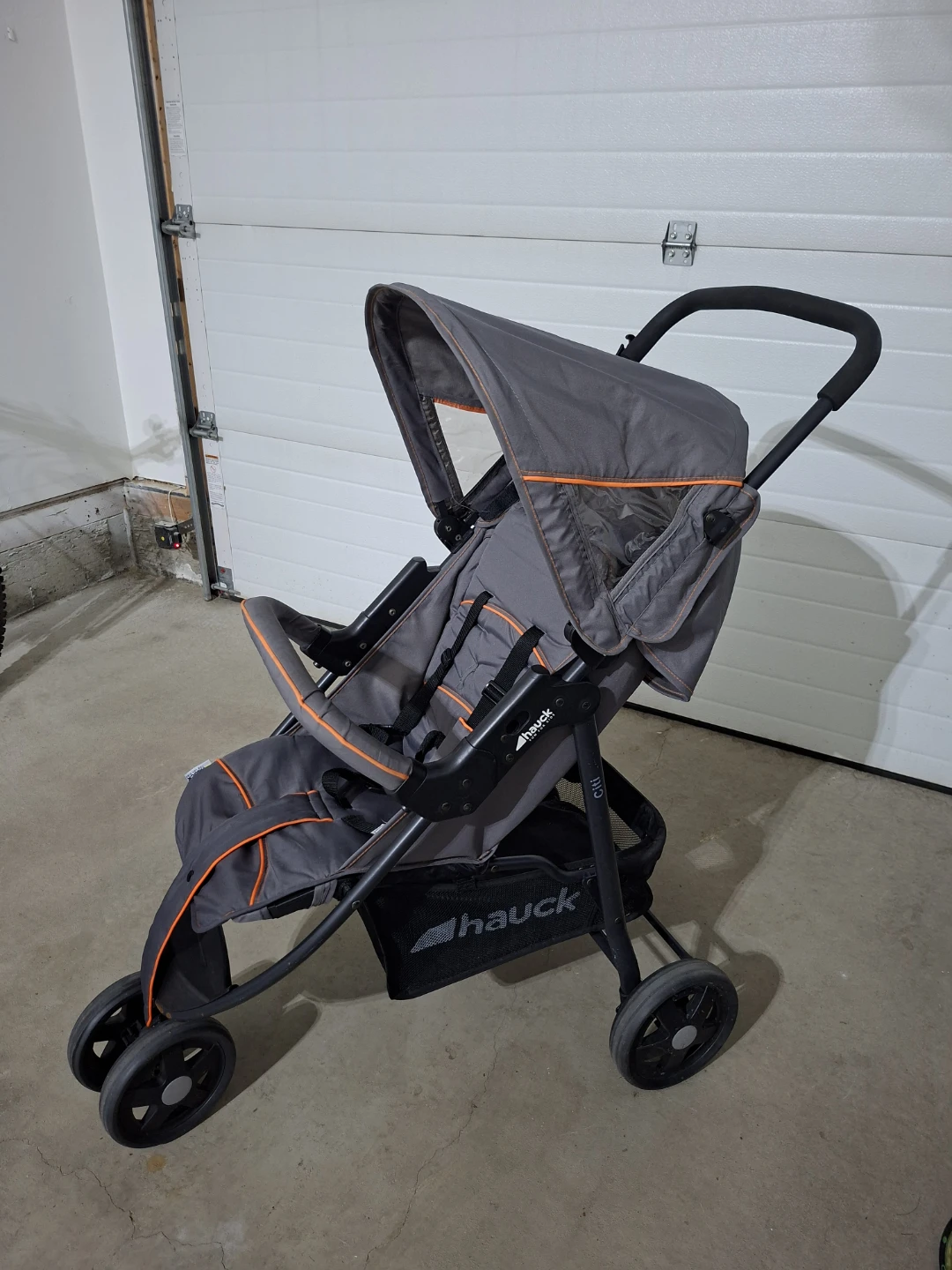 Hauck Grey & Orange Stroller