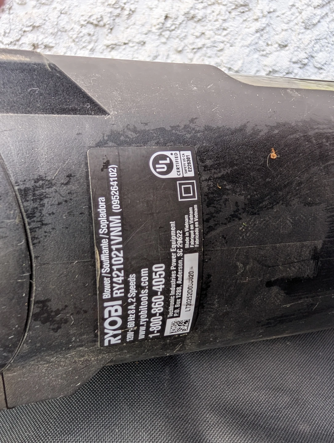 Ryobi 8 Amp Electric Blower/Sweeper - photo 3