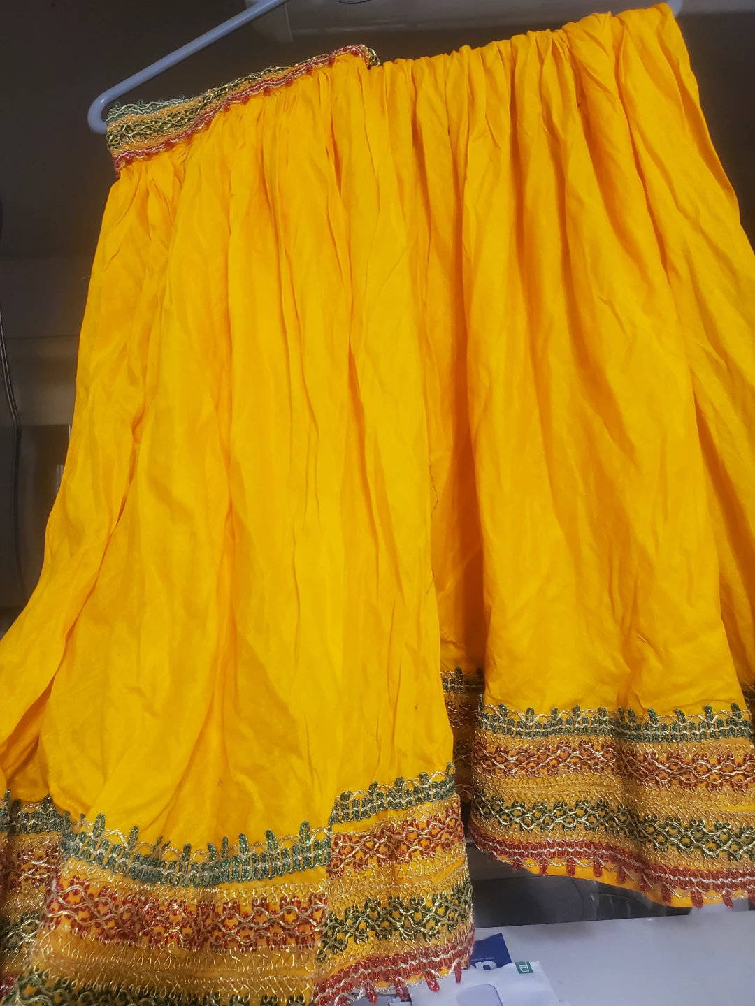 Yellow gharara with duppta  fully gota work - photo 2
