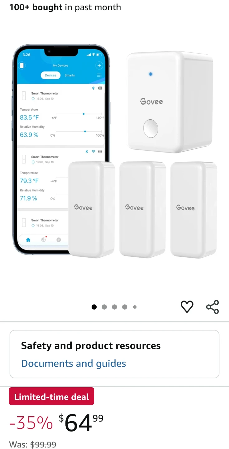 Govee Smart Thermo-Hygrometer with Wi-Fi Gateway - photo 4
