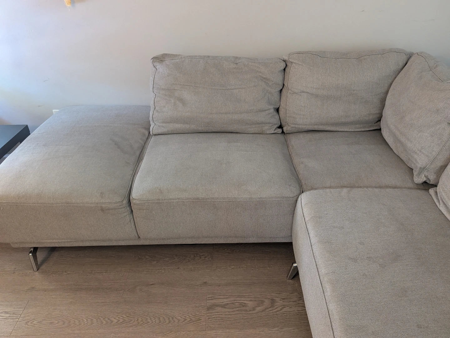 Light Grey Sectional Sofa - photo 2
