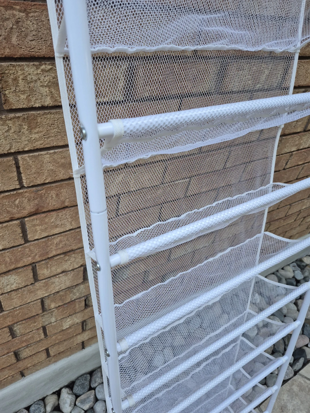 White 12-Tier Mesh Hanging Shoe Organizer - photo 5