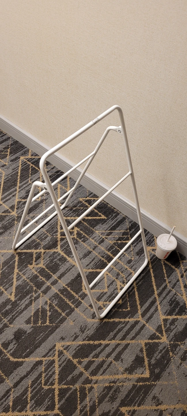 2 Hangers and 1 Clothes Towels Stand Rack white - photo 4