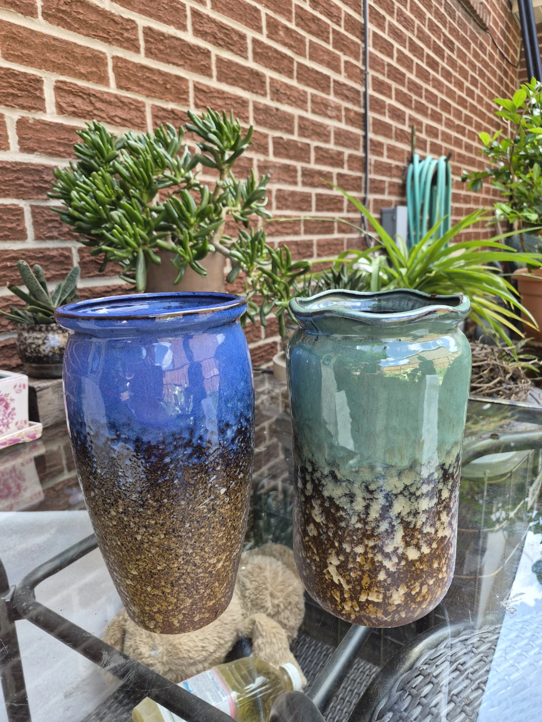 NEW Ceramic Vase Green/Brown - photo 2