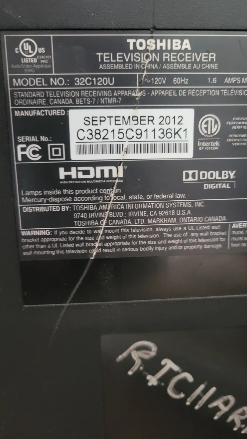 Google Chromecast with Google TV and 32" Toshiba - photo 3