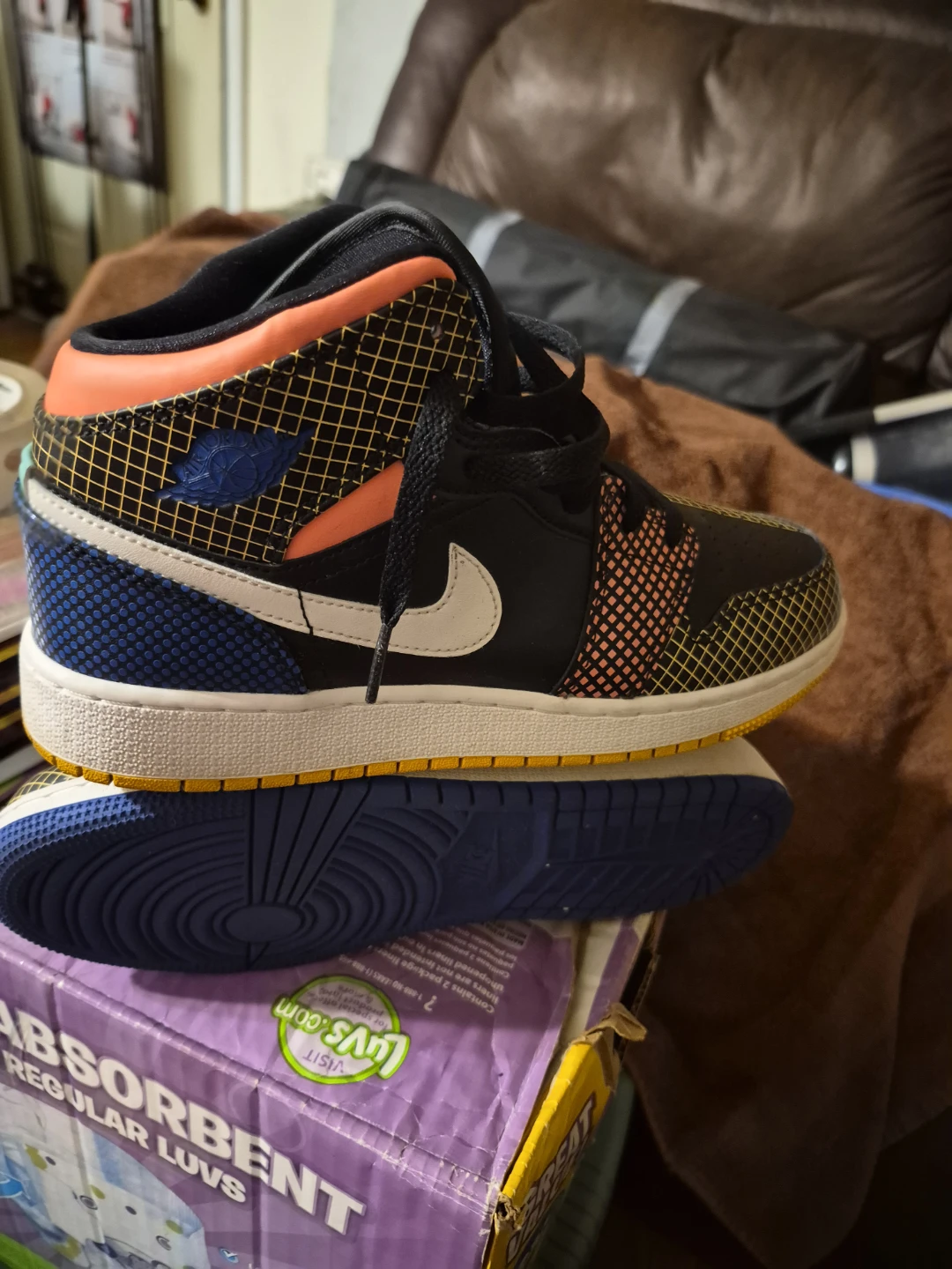 Jordan 1 Mid SE 'Light Mulberry' Sneakers - photo 5
