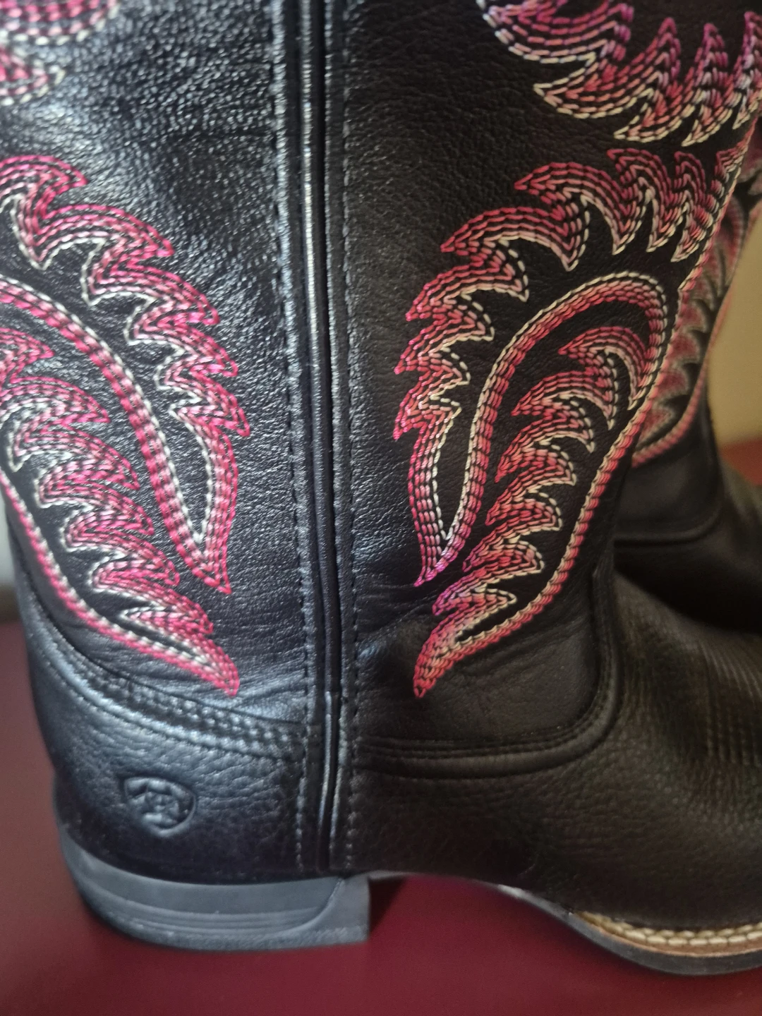 ARIAT  Black & Pink Cowboy Boots - photo 3