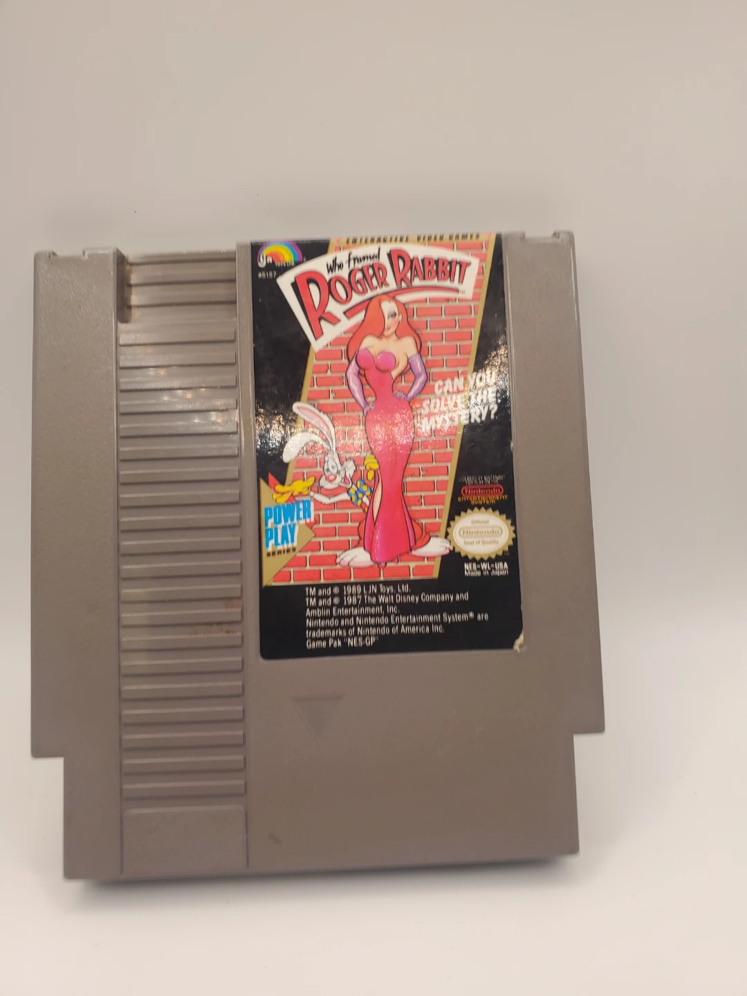 Nintendo NES Who Framed Roger Rabbit Game Cartridge