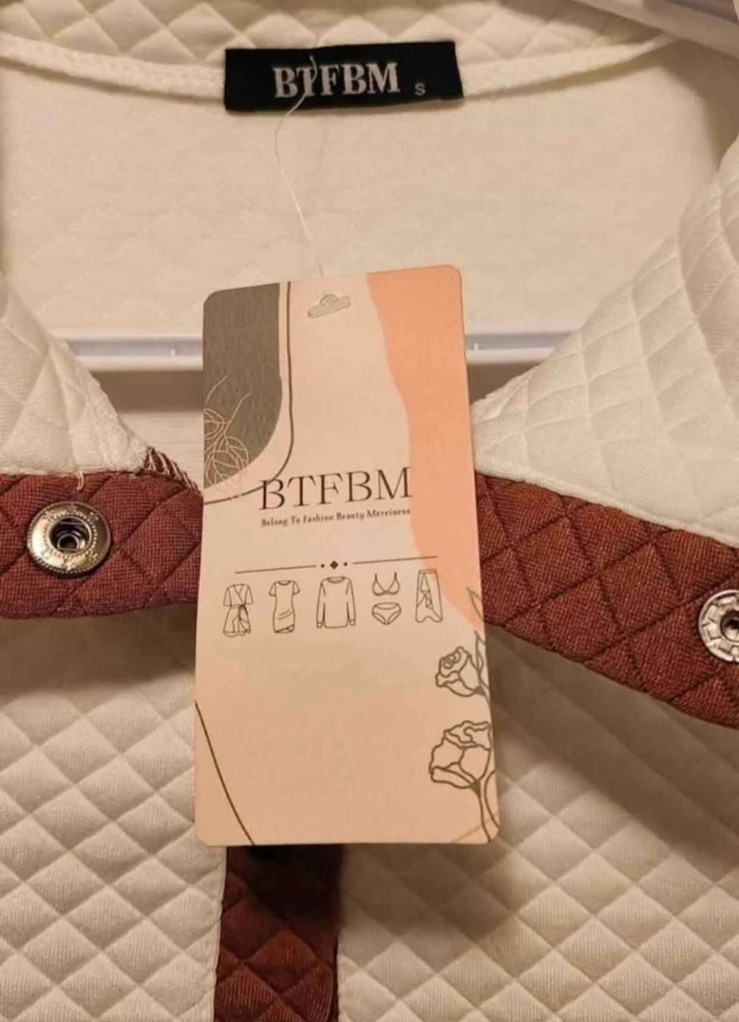 BTFBM Quilted Snap Neck Pullover Sweater - photo 2