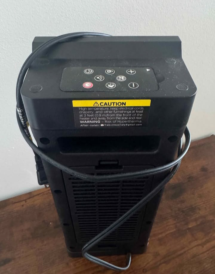 Portable Electric Space Heater with Remote