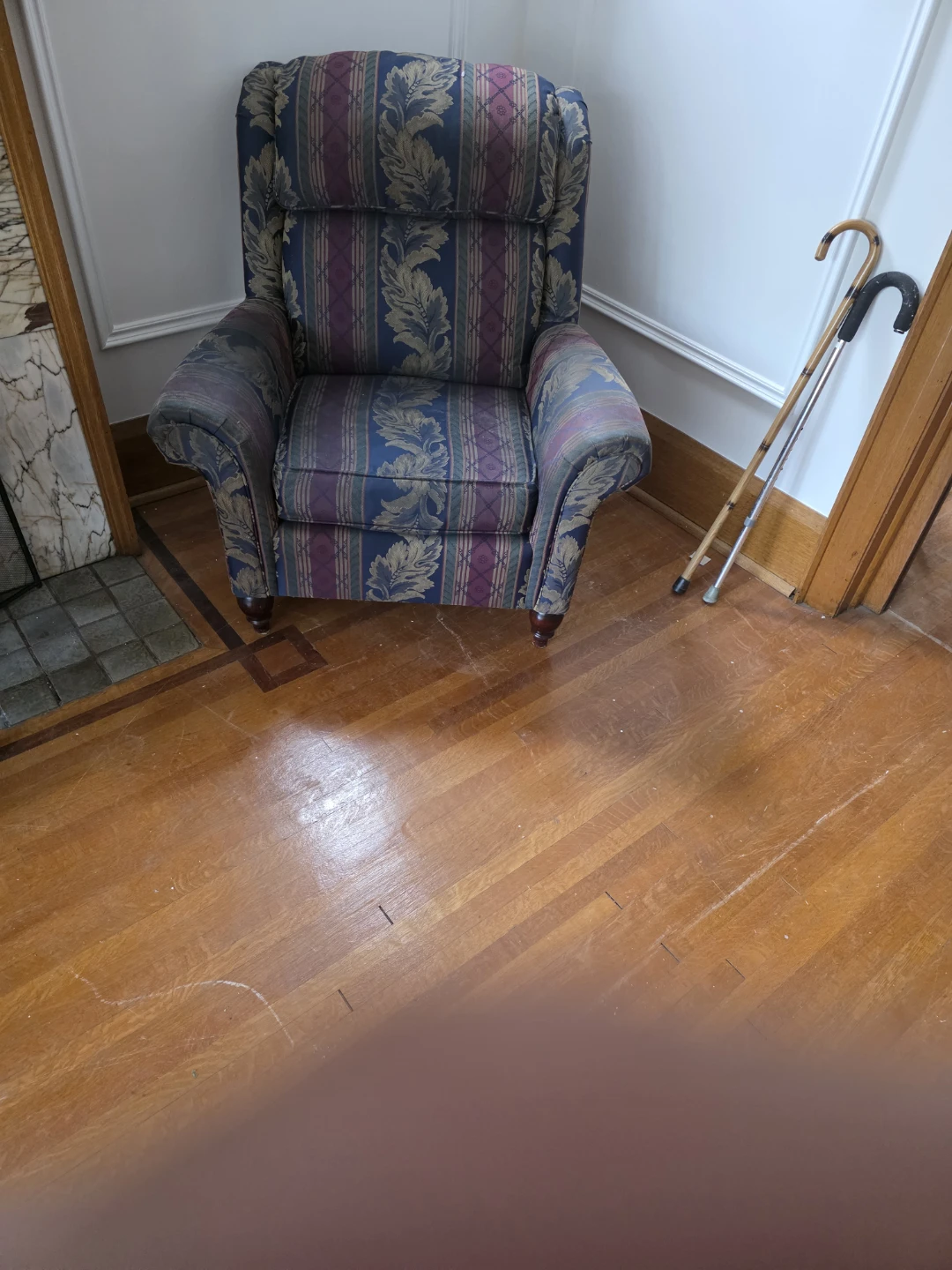 2 Accent Armchair ,one is a recyliner
